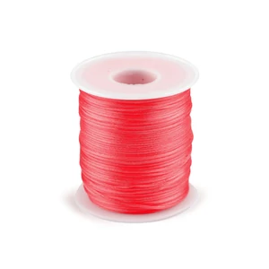 Szatén zsinór, patkányfarka 1 mm - korallos pink