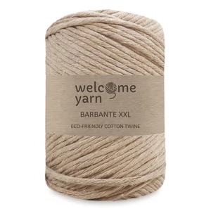 Welcomeyarn Spárgafonal XXL 500 g - 4 mm - bézs