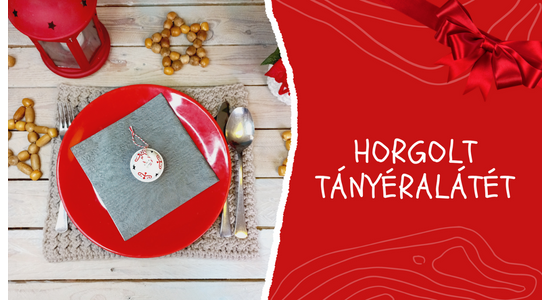 Horgolt tányéralátét