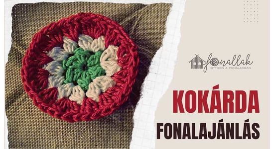 Fonalajánló kokárdakészítéshez