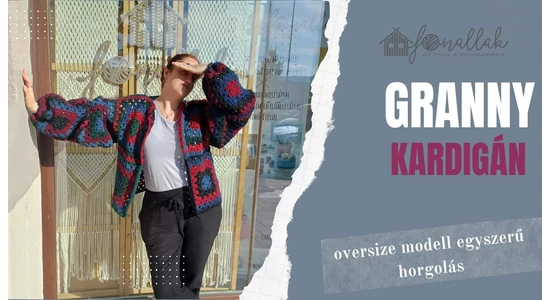A nagyinégyzet (leánykori nevén Granny square) kardigán
