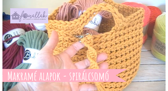 Makramézz a FonalLak-kal - 4. rész - Spirálcsomó