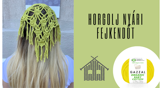 Strandra fel! Védd a fejed horgolt fejkendővel