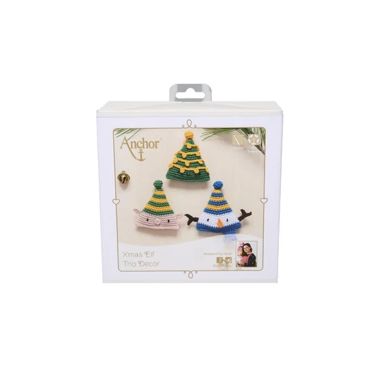 Anchor karácsonyi horgoló szett xmas elf trio