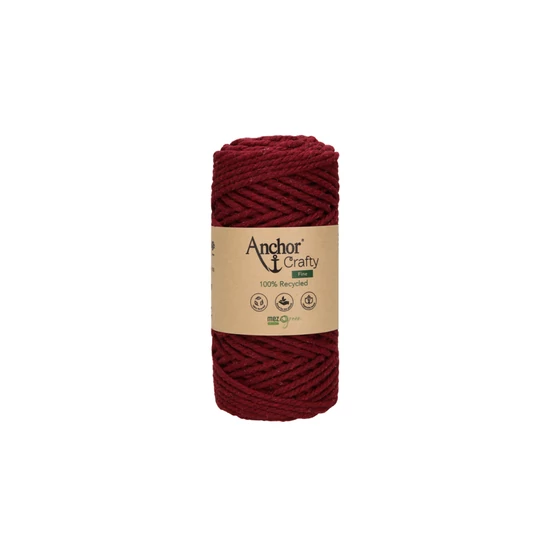 Anchor Crafty Fine 3 ply makraméfonal - bordó