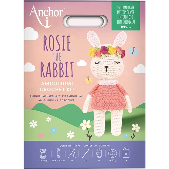 Anchor amigurumi horgoló szett - Rosie, a nyuszi