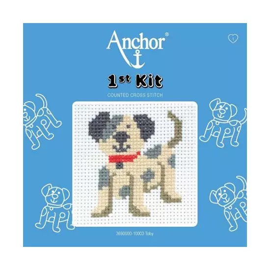 Anchor 1st Kit hímzőkészlet gyerekeknek - Toby kutya