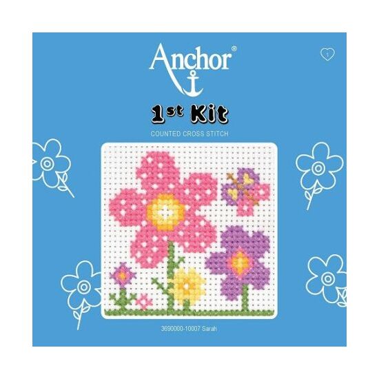 Anchor 1st Kit hímzőkészlet gyerekeknek - virág