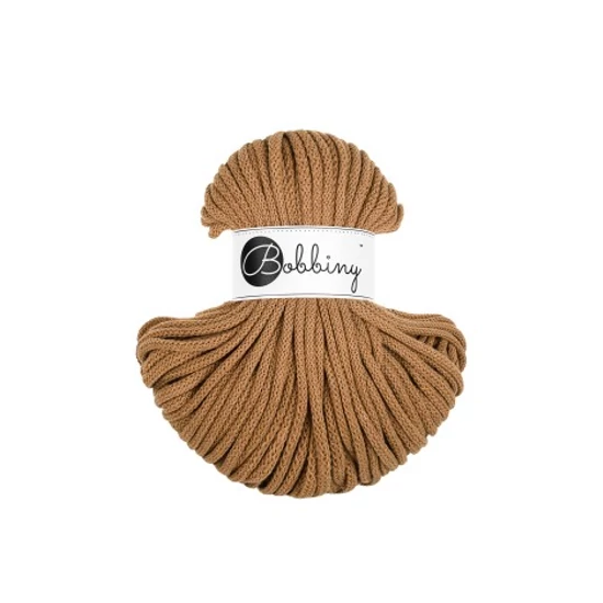 Bobbiny Premium Zsinórfonal 5 mm - Karamell - 50 m
