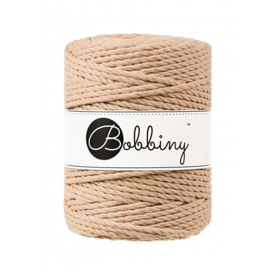 Bobbiny 3 Ply Makramé fonal 5 mm - BISCUIT
