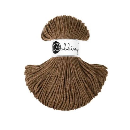 Bobbiny Zsinórfonal Junior 3 mm - NUT BROWN - 100 M