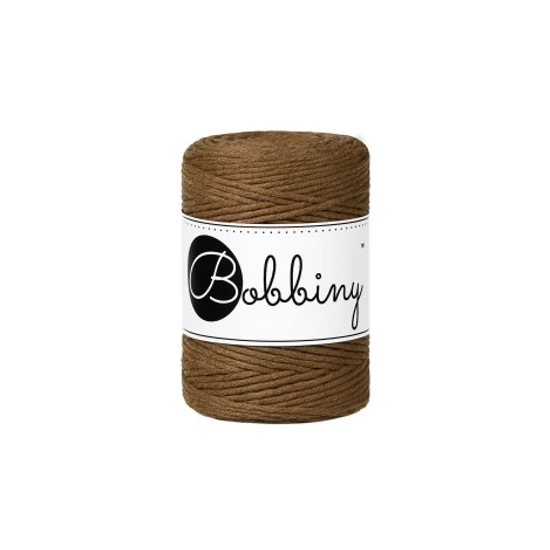 Bobbiny Baby kifésülhető makramé fonal 1,5 mm - NUT BROWN