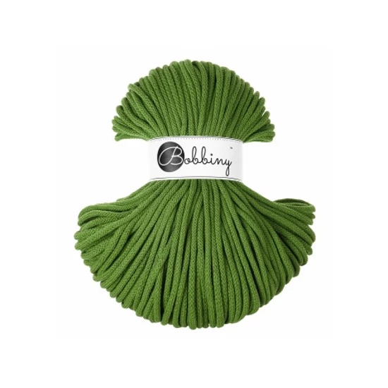 Bobbiny Premium Zsinórfonal - 5 mm - MOSS GREEN – 100 m