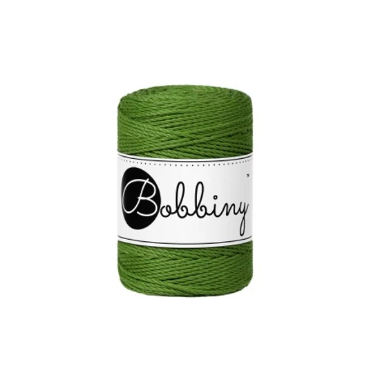 Bobbiny 3 Ply Makramé fonal 1,5 mm - MOSS GREEN