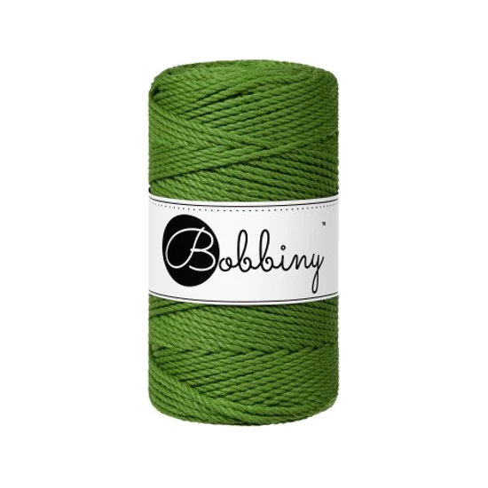 Bobbiny 3 Ply Makramé fonal 3 mm - MOSS GREEN