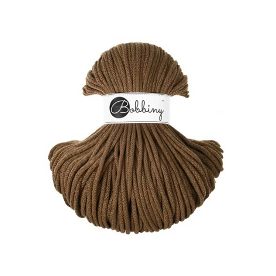Bobbiny Premium Zsinórfonal - 5 mm - NUT BROWN – 100 m