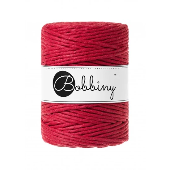 Bobbiny kifésülhető makramé fonal 5 mm - Classic Red