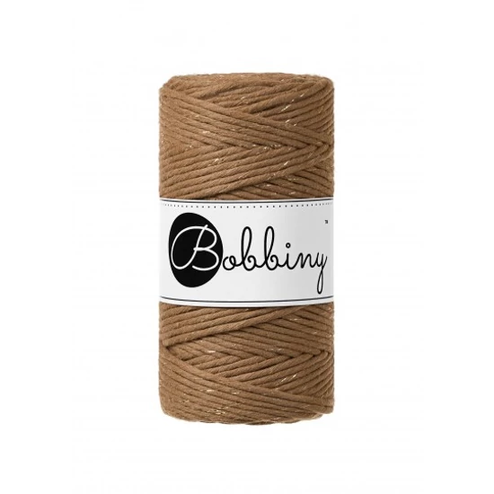 ZZ Bobbiny makramé fonal 3 mm - 2021 Karácsony - Karamel Gold