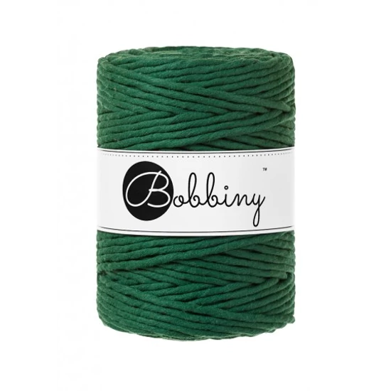 Bobbiny kifésülhető makramé fonal 5 mm - Pine green