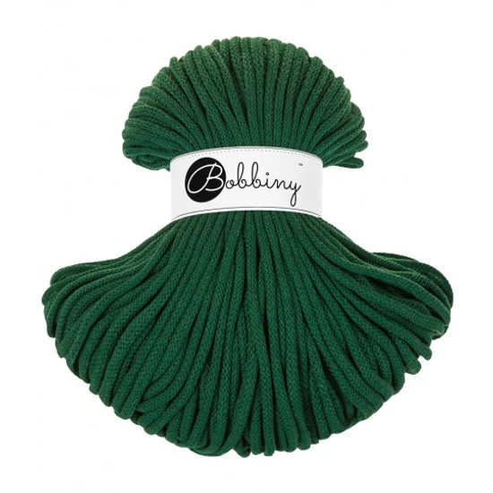 Bobbiny Premium Zsinórfonal 5 mm - Pine green – 100 m