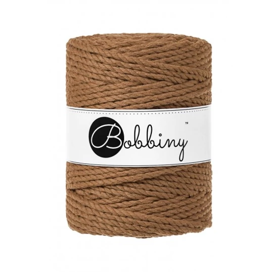 Bobbiny 3 Ply Makramé fonal 5 mm – Karamell