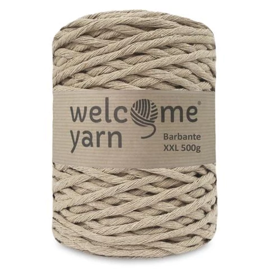 Welcomeyarn Spárgafonal XXL 500 g - 4 mm - bézs