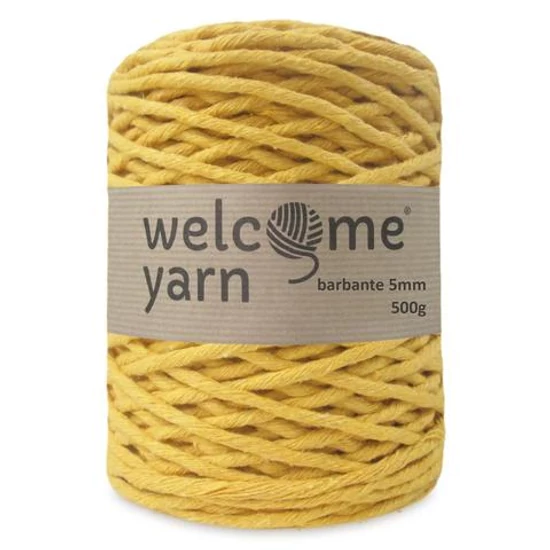 Welcomeyarn Spárgafonal XXL 500 g - 4 mm - mustár