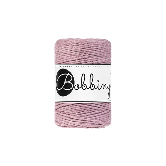 Bobbiny Baby kifésülhető makramé fonal 1,5 mm - Dusty Pink