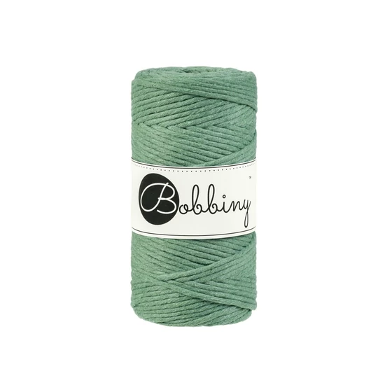Bobbiny kifésülhető makramé fonal 3 mm - Eucalyptus Green