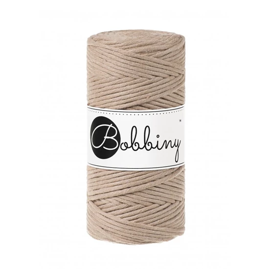 Bobbiny kifésülhető makramé fonal 3 mm - SAND