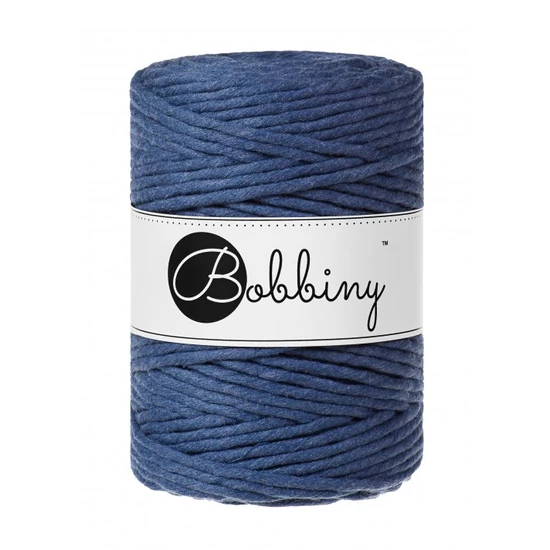 Bobbiny kifésülhető makramé fonal 5 mm - Jeans