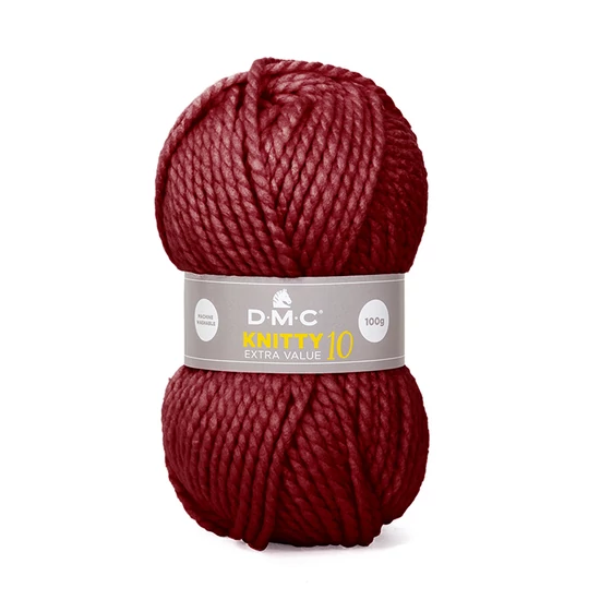 DMC Knitty 10 vastag fonal - bordo 841