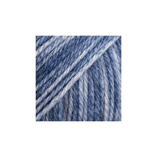 DROPS Fiesta zoknifonal PRINT - 38 - BLUE HAZE PRINT