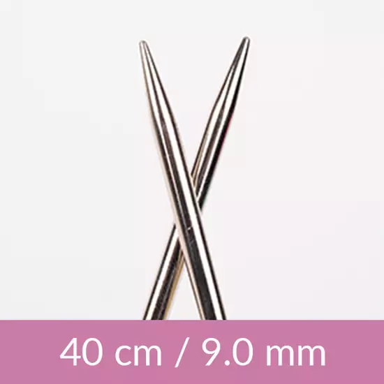 DROPS fém kötőtű - 40 cm – 9,0 mm
