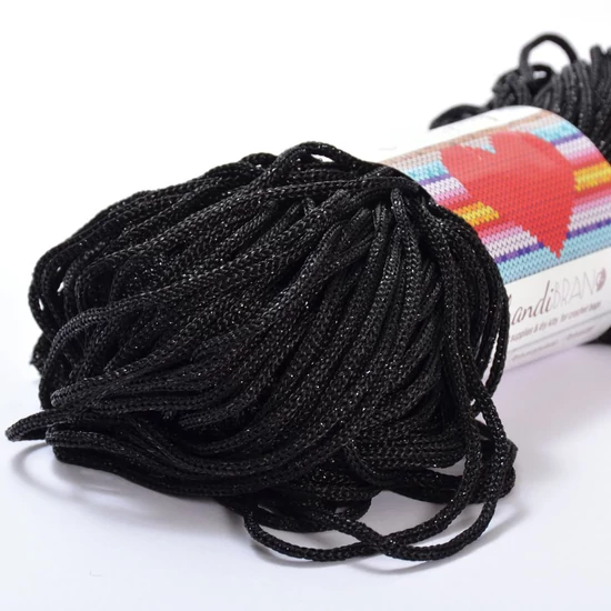 Basic Cord 200 g Metallic - BLACK