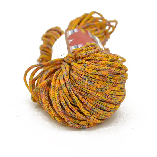 Basic Cord 200 g - multicolor mustar rainbow