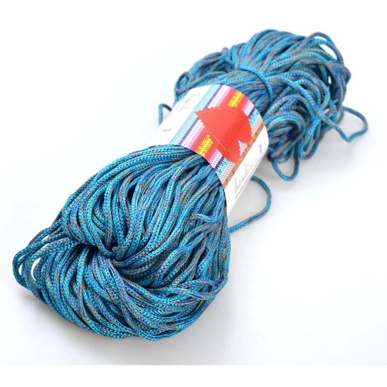 Basic Cord 200 g - PETROL MULTICOLOR