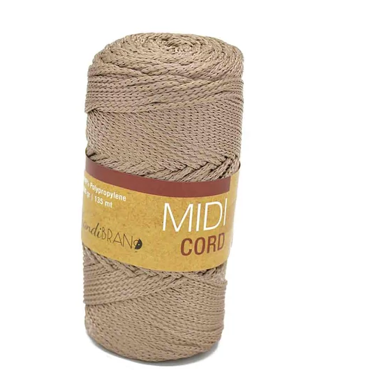 Midi Cord poliészter zsinór - BÉZS SZIVAR