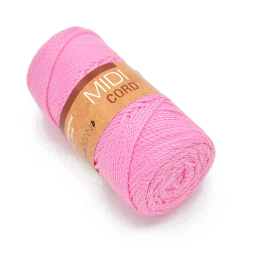 Midi Cord poliészter zsinór - PINK