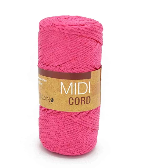 Midi Cord poliészter zsinór - FUKSZIA