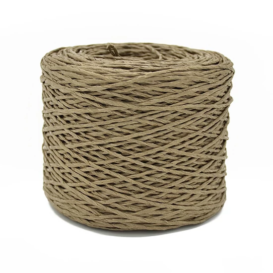 Természetes szalma fonal táskához, kalaphoz 250 g - TAUPE