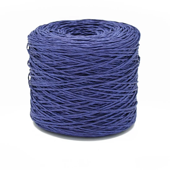 Természetes szalma fonal táskához, kalaphoz 250 g - DARK BLUE