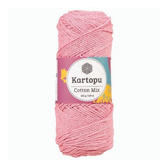 Kartopu Cotton mix cekkerfonal - rózsaszín