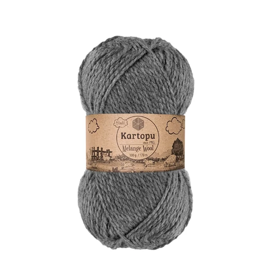 Kartopu Melange Wool - sötétszürke