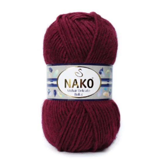 Nako Mohair Delicate Bulky - Bordó