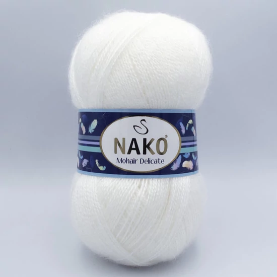 Nako Mohair Delicate Uni - 6101 - Fehér
