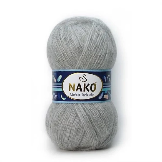 Nako Mohair Delicate Uni - 195 -szürke