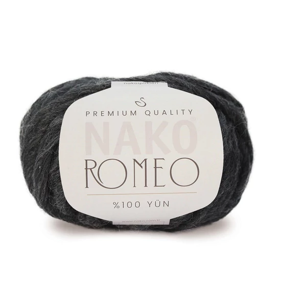 Nako Romeo 100% gyapjú chunky fonal – 1441 – Grafit