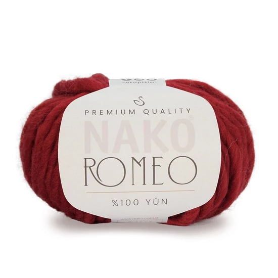 Nako Romeo 100% gyapjú chunky fonal – 10173 – Meggypiros