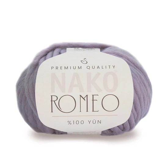 Nako Romeo 100% gyapjú chunky fonal – 13421 – Antik lila